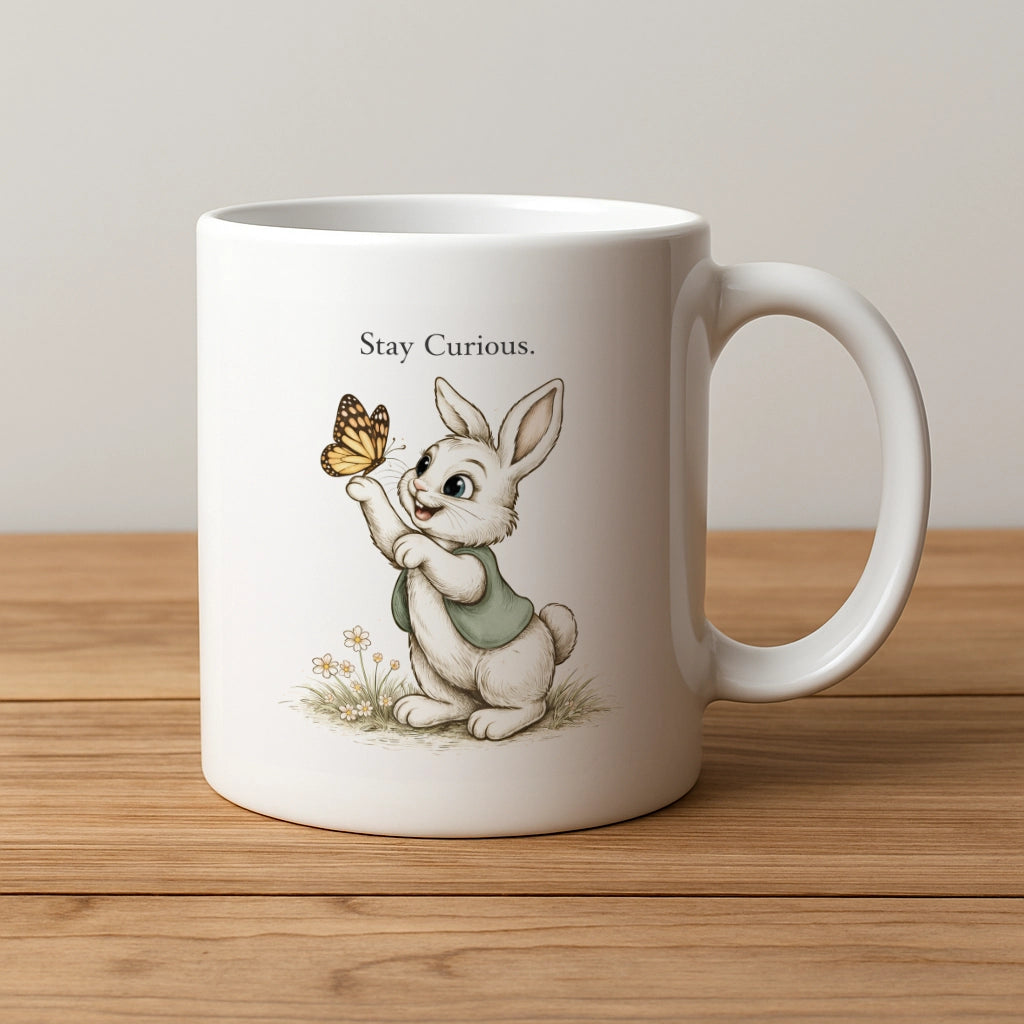 Stay Curious Bunny Mug