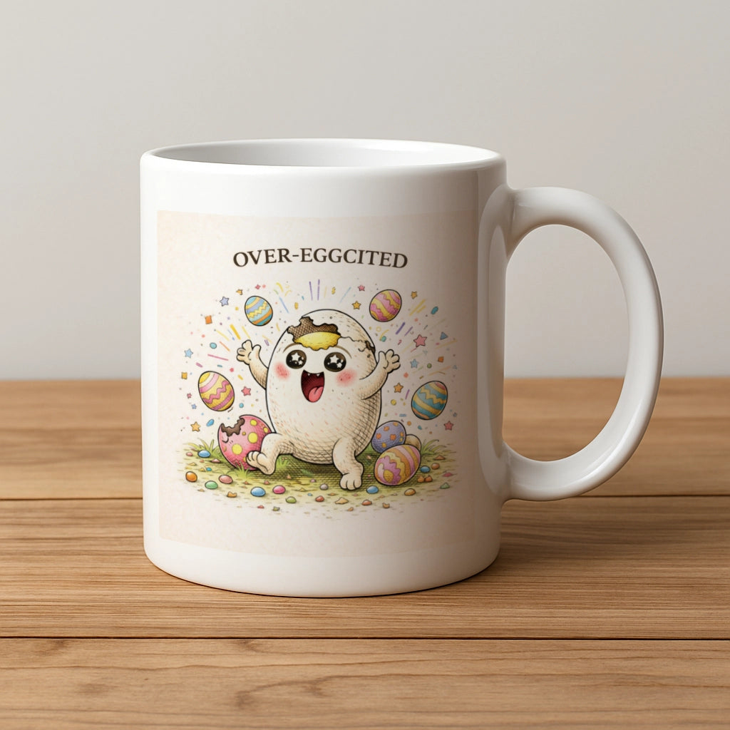 Over-Eggcited Mug